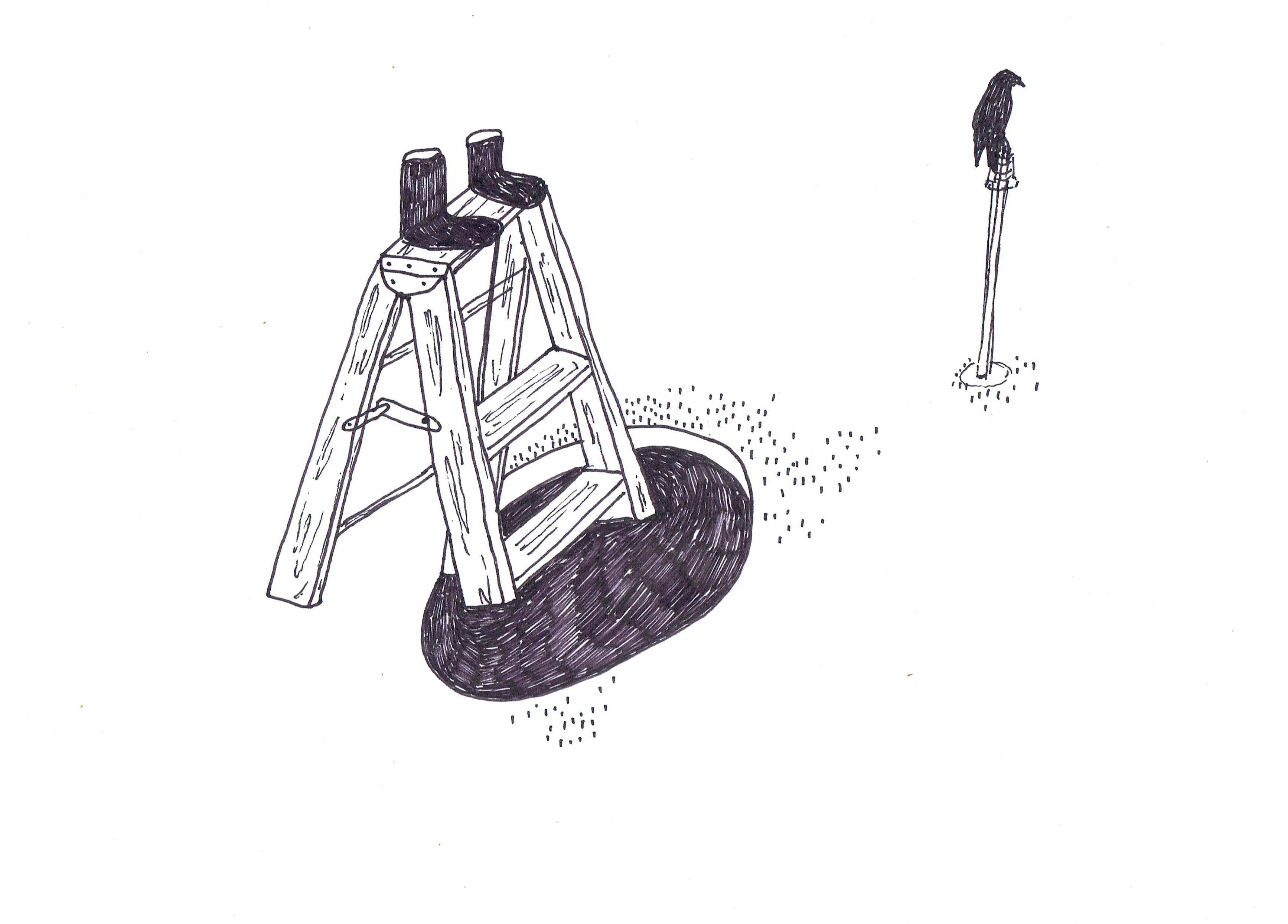 ESCALERA.CALCETINES.CUERVO