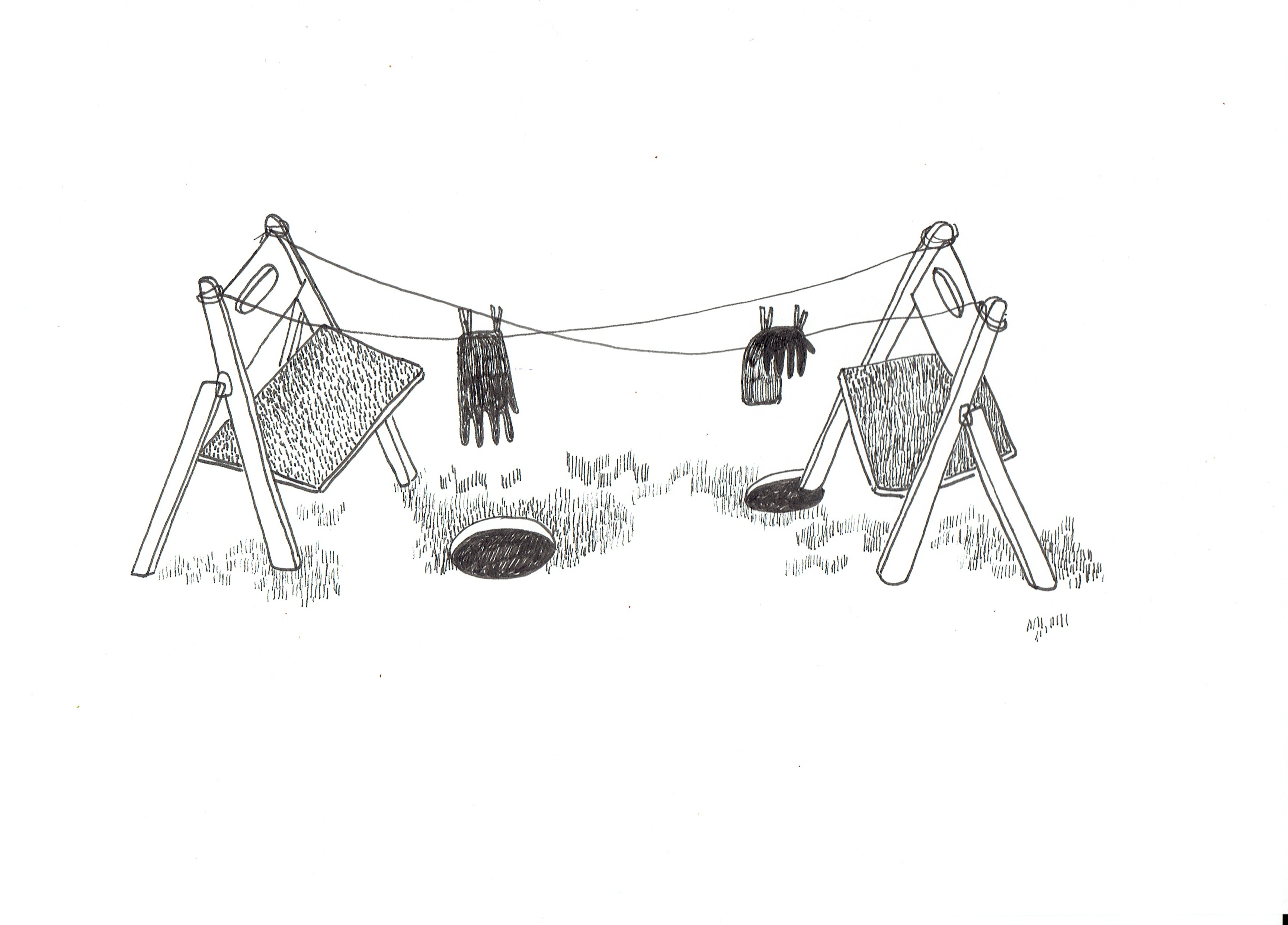 SILLAS.GUANTES.TENDIDOS